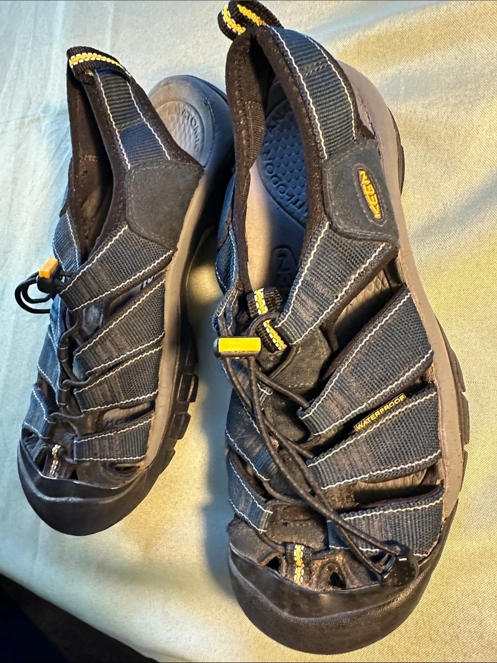 Keen Men’s Navy Blue and Black Slip-On Sandal Loafers